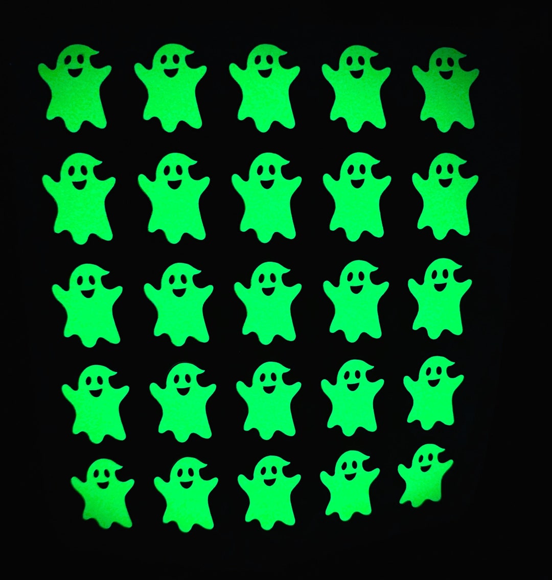 Glow in the Dark Ghost Decal, Ghost Sticker Sheet, Halloween Stickers