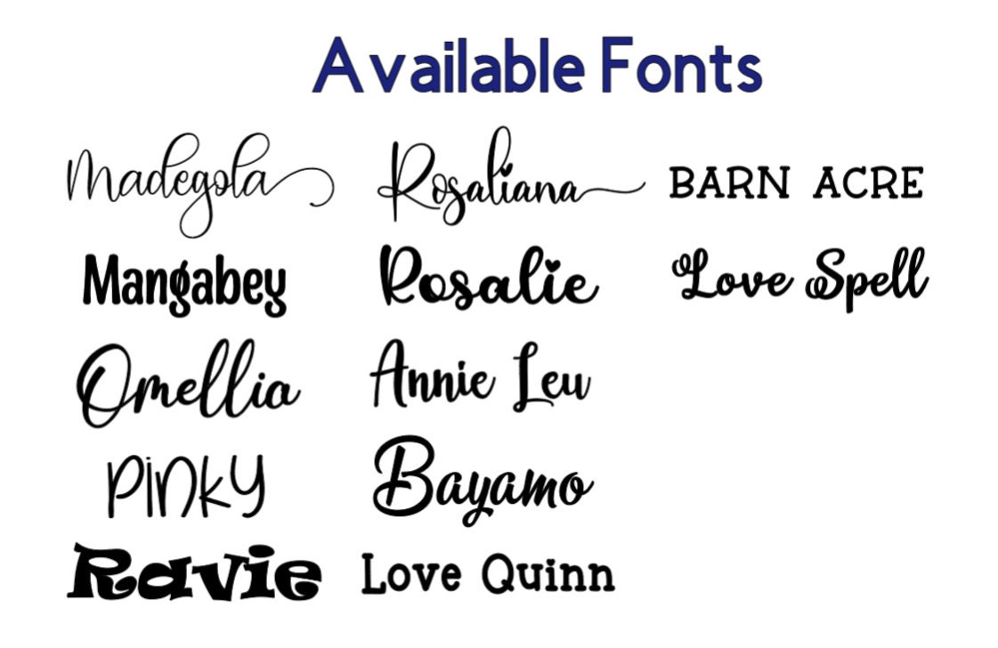 Name Decal Stickers Custom Stickers Custom Name Sticker Etsy