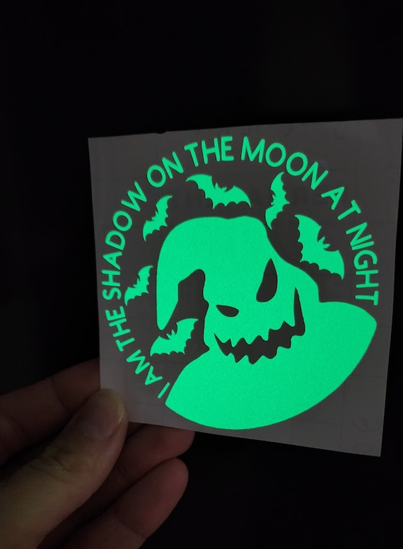 Oogie Boogie Glow In The Dark Vinyl Decal: Nightmare Before Christmas