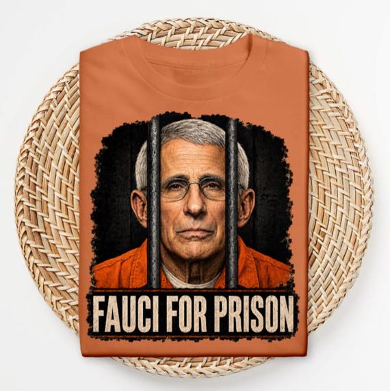Fauci for Prison Shirt, American Patriot Political Tee, Demand Accountability T-Shirt, Freedom and Justice Shirt