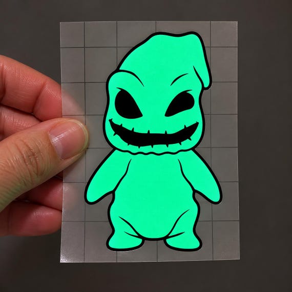 Glow In The Dark Oogie Boogie Vinyl Decal - Nightmare Before Christmas Sticker