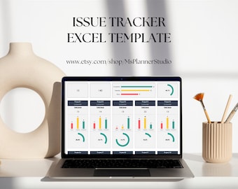 Modello Excel per il monitoraggio dei problemi: foglio di calcolo per la gestione dei progetti (download digitale)