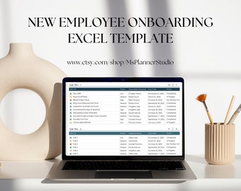 Modello Excel per l&#39;inserimento di nuovi dipendenti: cartella di lavoro per il monitoraggio delle attività