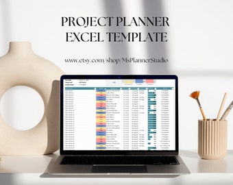 Project Planner Excel Template: Task Tracker Workbook