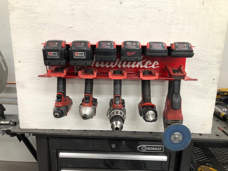 Milwaukee M18 Battery and Tool Holder Etsy