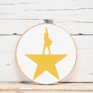 Cross Stitch Pattern / Hamilton / Broadway/ Digital Download / Theater image 1