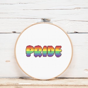 Schema punto croce / Orgoglio / Gay Pride / Download digitale istantaneo / LGBT / LGBTQ