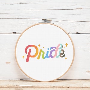 Cross Stitch Pattern / Pride / Gay Pride / Instant Digital Download / LGBT / LGBTQ