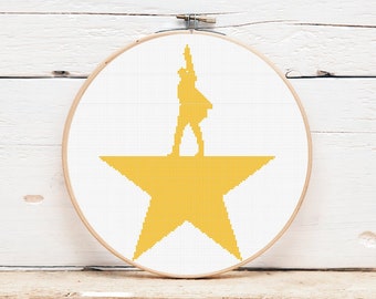 Cross Stitch Pattern / Hamilton / Broadway/ Digital Download / Theater