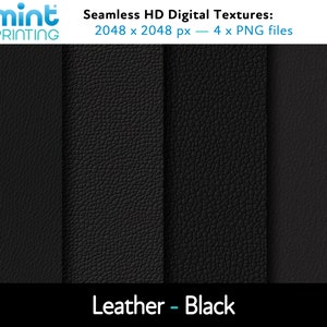 Leather - Seamless HD Textures - Black