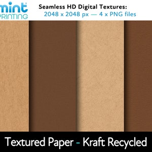 Textured Paper - Seamless HD Textures - Kraft Recycled