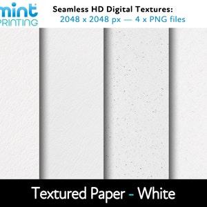 Papier texturé - Textures HD sans soudure - Blanc