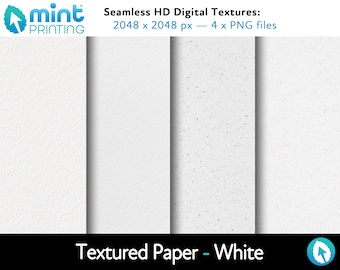 Carta ruvida - Texture HD senza soluzione di continuità - Bianco