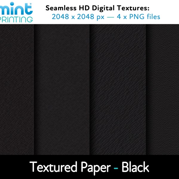 Textured Paper - Seamless HD Textures - Black