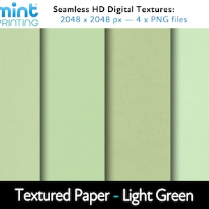 Strukturiertes Papier - Nahtlose HD Texturen - Hellgrün