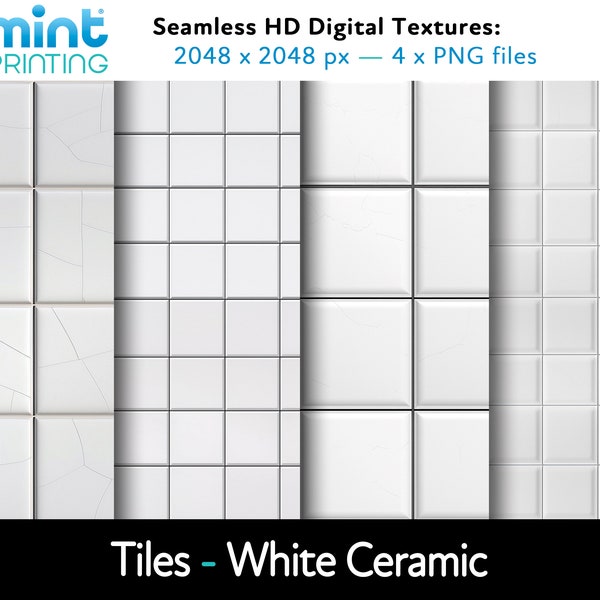 Tiles - Seamless HD Textures - White Ceramic