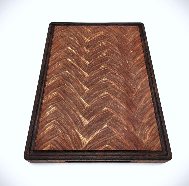 Herringbone, Endgrain, Cutting Board Large Etsy