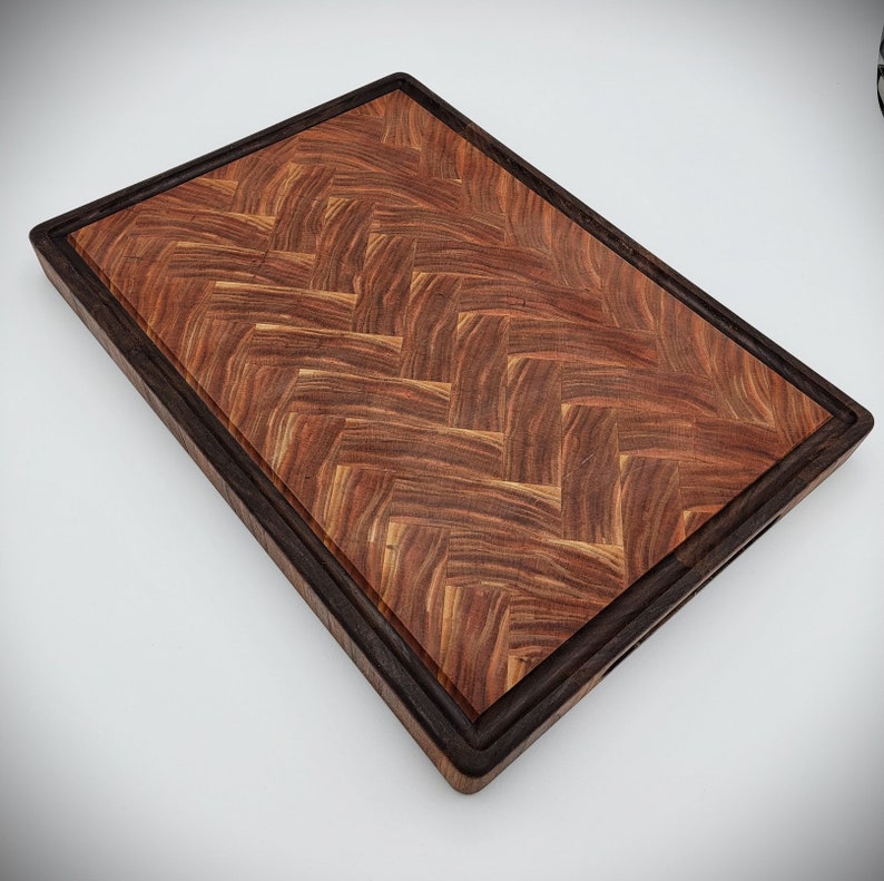 Herringbone, Endgrain, Cutting Board Large Etsy