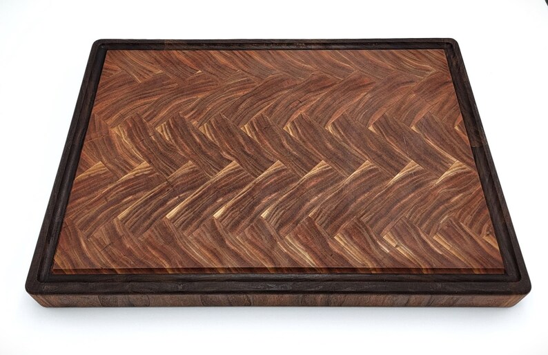 Herringbone, Endgrain, Cutting Board Large Etsy