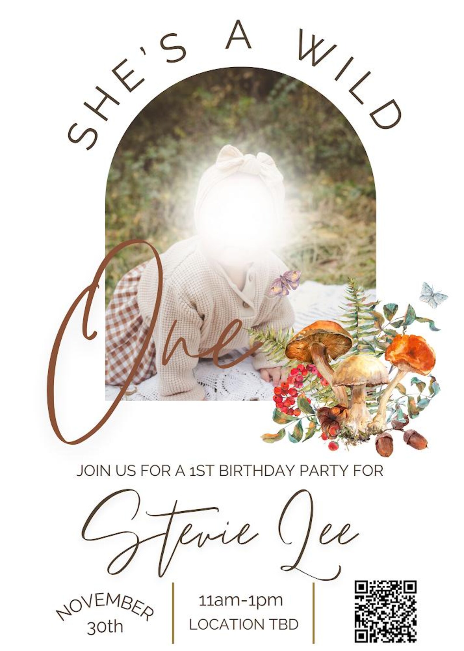 1st Birthday Invitation Etsy