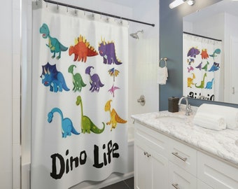 Dino Life Shower Curtains