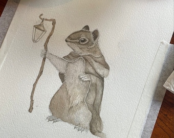 Squirrel Diogenes Print