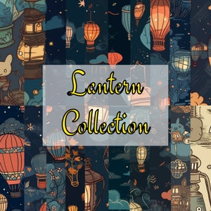 Lantern Collection 20 Seamless Digital Papers