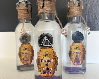 Inspired Draught of Living Death Potion, Potter Gift, HP Inspired Prop