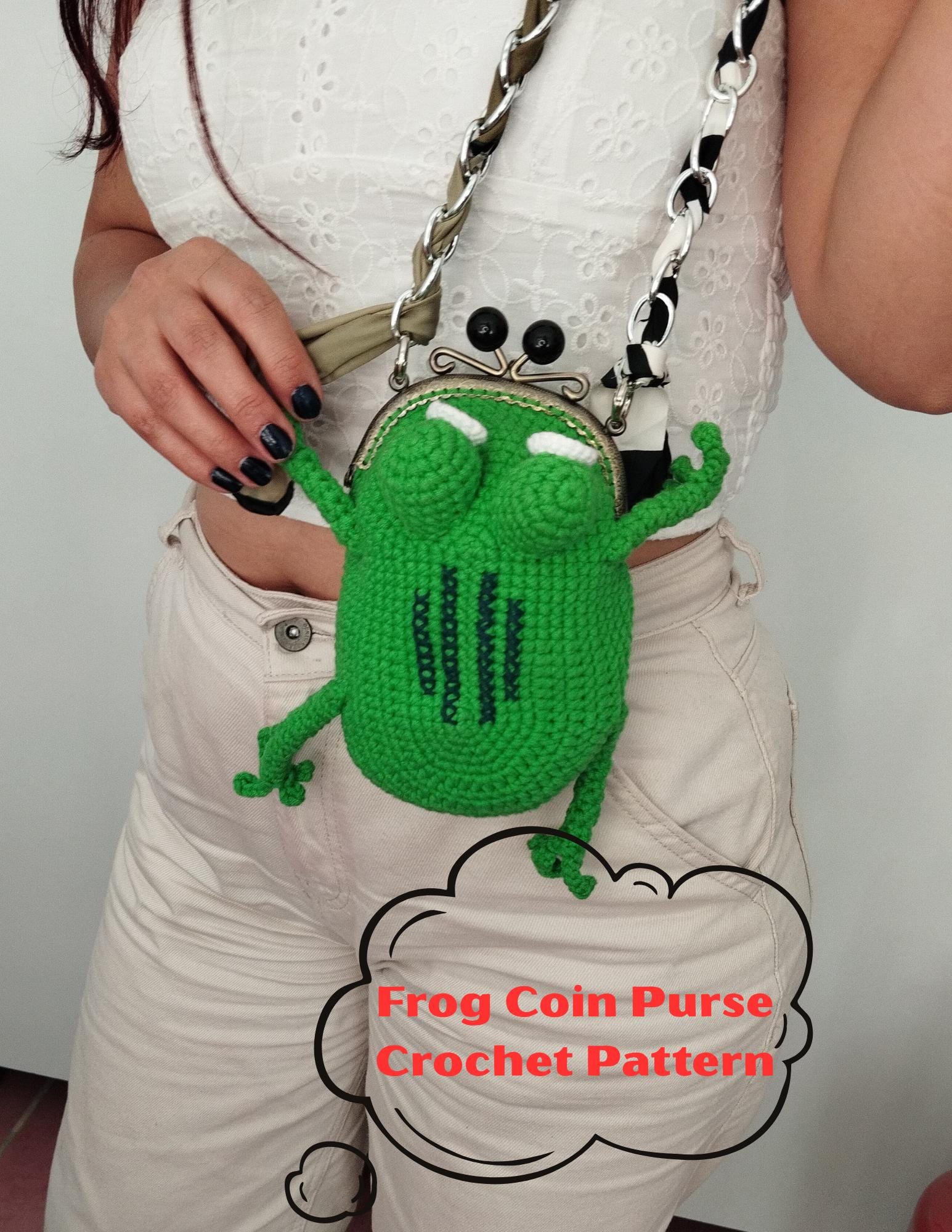 38 Frog Crochet Patterns for Amigurumi, Bags, Decor, and Gifts 3 Frog Crochet Coin Purse