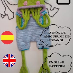 Grodapåse Virkmönster PDF – Amigurumi telefonväska – Tvåspråkig (engelska & Español)