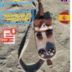 Amigurumi Crochet Pattern – Cat Fanny Pack | Handmade PDF Tutorial | English & Spanish