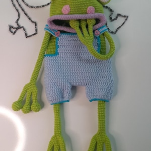Amigurumi Frosch Handytasche Häkelanleitung – Süße gehäkelte Geldbörse – Geschenkidee – PDF Anleitung auf Deutsch