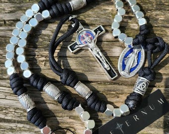 St. Benedict Tactical Stainless Steel Paracord Rosary