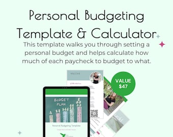 Personal Budgeting Template and Calculator