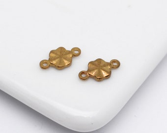 Brass earrings charm-Earring brass accessories-Earring connectors-Brass earring -Earring pendant-Earring parts-Arched shape earrings-lt1614