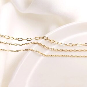 14k brass plated genuine  Chain Necklace, UNISEX chain, Stainless Steel chain, cable Chain, Curb Chain, Dainty Chain, Gift For Kids-LT1229