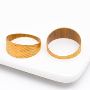 50PCS+original brass ring embryo, 18.5mm, striped ring, DIY earring pendant accessory supply - LT1583