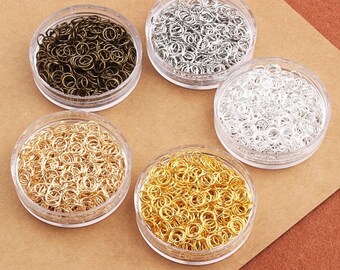 100PCS+ Gold Jump Ring, Silver Jump Ring, Platinum Jump Loop, Bronze Jump Loop, Connecting Ring, Jewelry Making Basic Accessories- LT1762