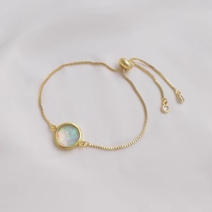 10PCS+18k gold plated charm, inlaid with illusion circular pendant connection, diy bracelet necklace jewelry pendant accessory - LT1373