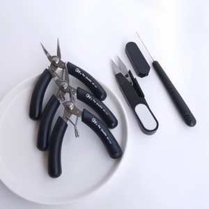 Beading Tool Set: Stainless Steel Pliers, Scissors & Needle,LT1415
