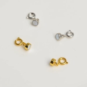 4pcs+Sterling Silver or 14kt Gold Filled-Magnetic Clasp Necklace or Bracelet Converter - Convert jewelry to a magnetic clasp closure-LT1863