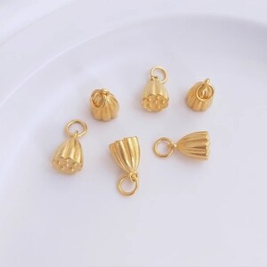 10PCS+ Brass Plated Real Gold Earrings Charm Pendant, Necklace Charm, DIY Jewelry Pendant Supply - LT1311