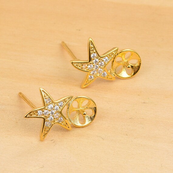 Orecchini cerchio con pendente stella madreperla oro giallo - Gioielli in Oro e Diamanti | Anelli, Bracciali, Collane | Diamanti & Carati