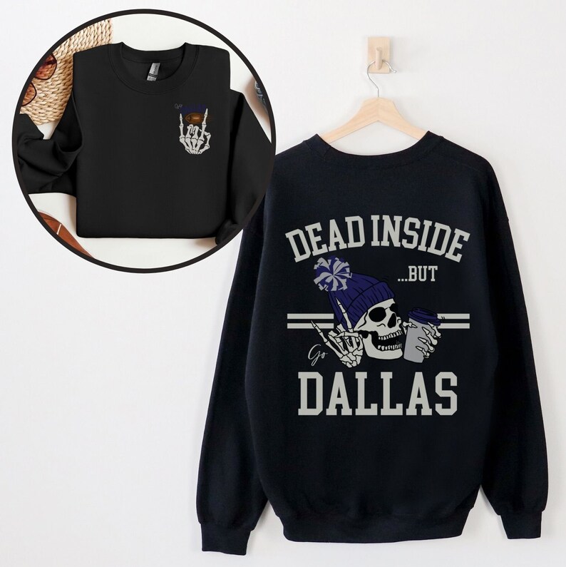 Dallas Football Sweatshirt, Gift for Dallas Football Fan, Trendy Dallas