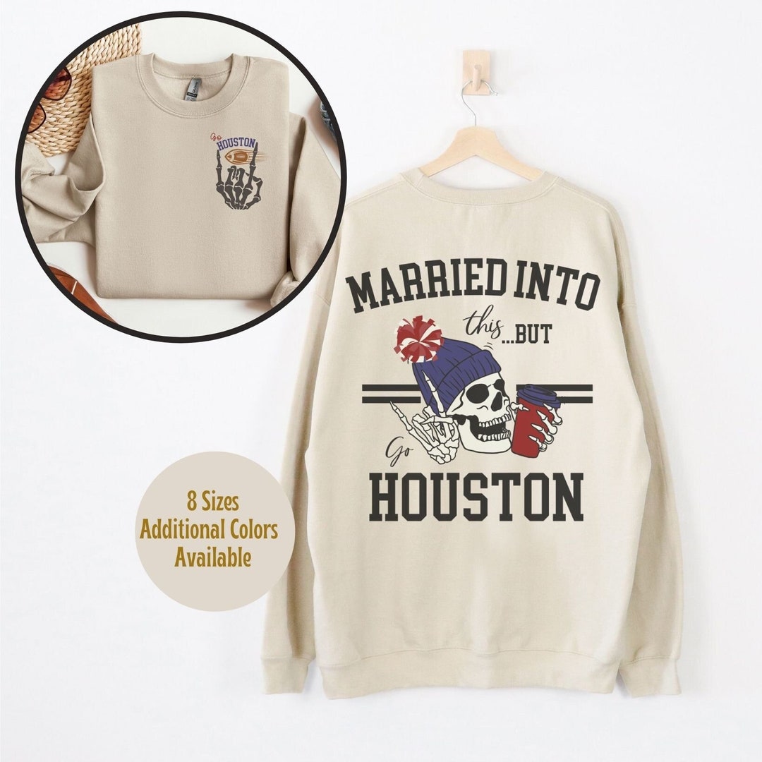 Houston Football Sweatshirt, Gift for Houston Football Fan, Houston