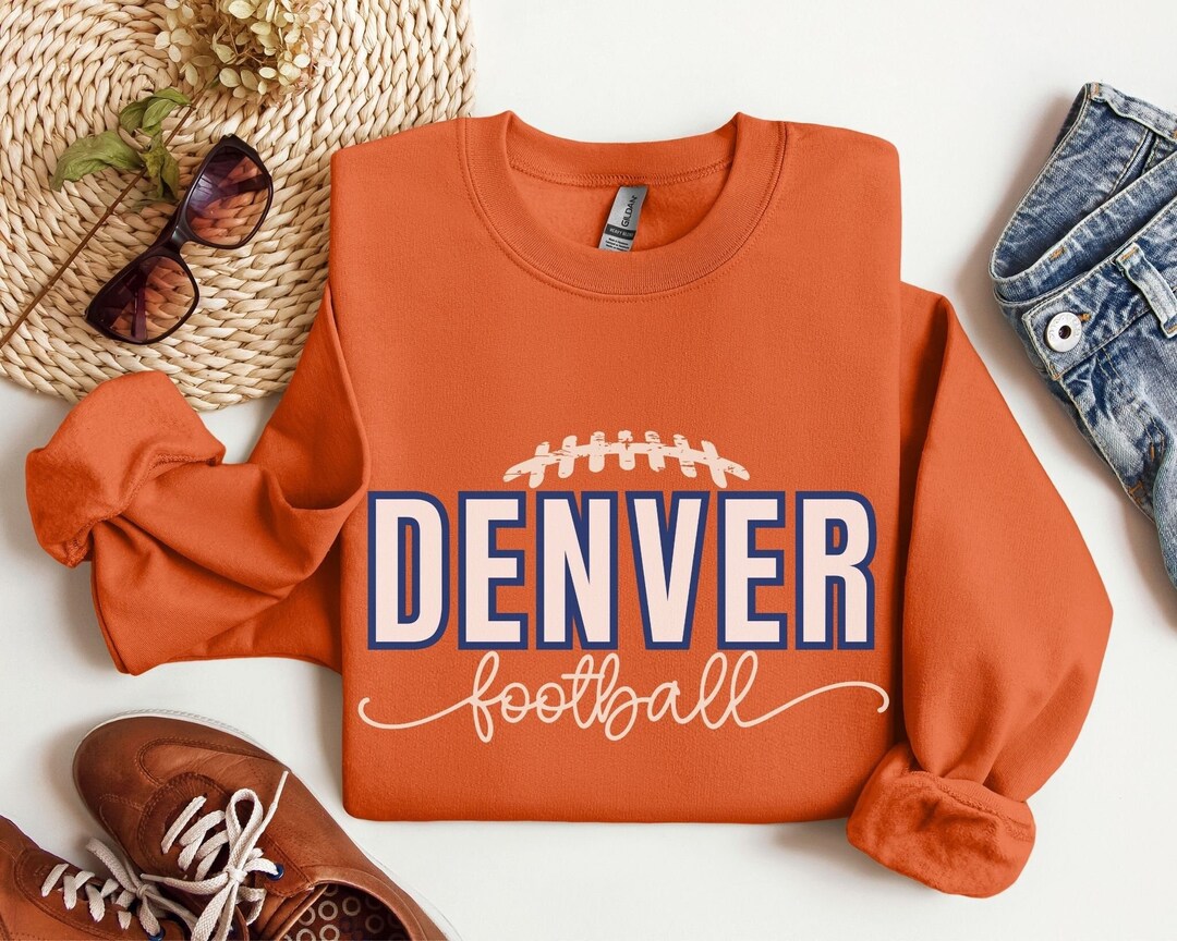 Denver Football Sweatshirt, Gift for Denver Football Fan, Trendy Denver