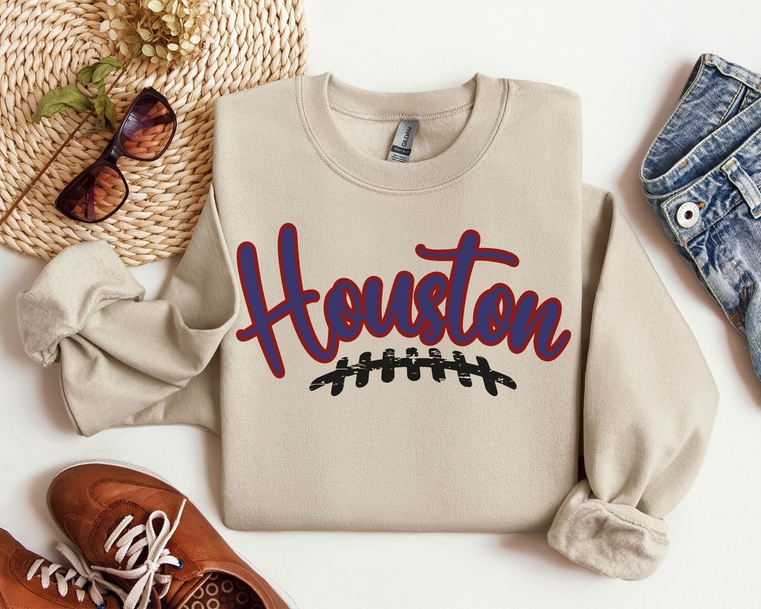 Houston Football Sweatshirt, Gift for Houston Football Fan, Houston