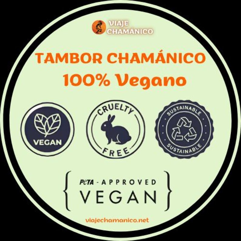 Tambor Chamánico VEGANO 100%