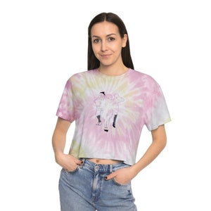 Clueless 90s Graphic Tie-Dye Crop Tee // Clueless Tie Dye T Shirt