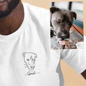 Tee with customisable pet portrait